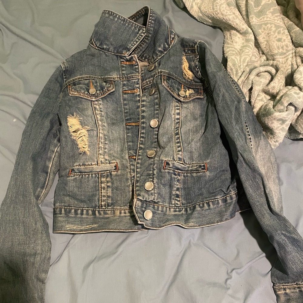 Distressed Jean jacket